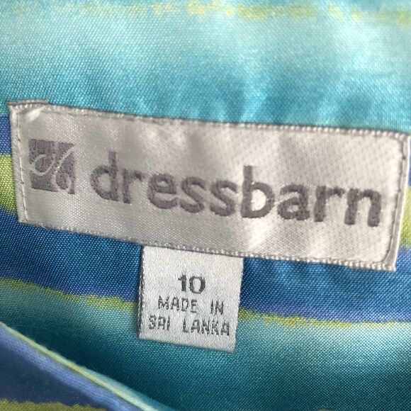 DRESSBARN WOMEN'S SUIT PANTS SIZE 10 BLOUSE TOP MULTICOLOR SLEEVELESS BUTTONS - Picture 6 of 9